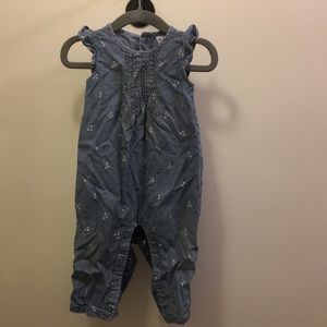Carter's chambray romper 6m